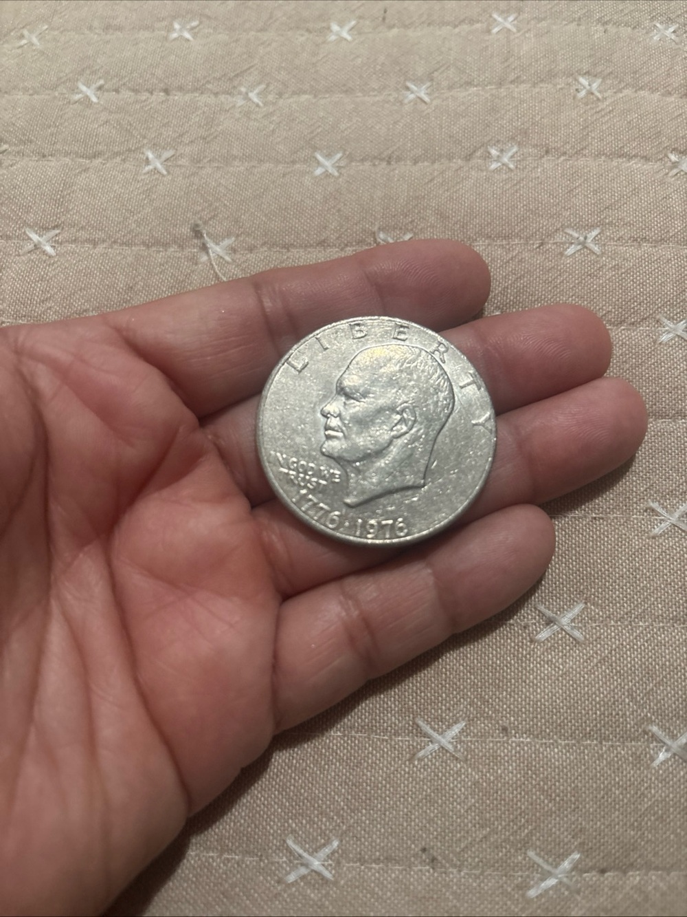 Silver-Tone Eisenhower Commemorative Coin - Classic Silver Finish